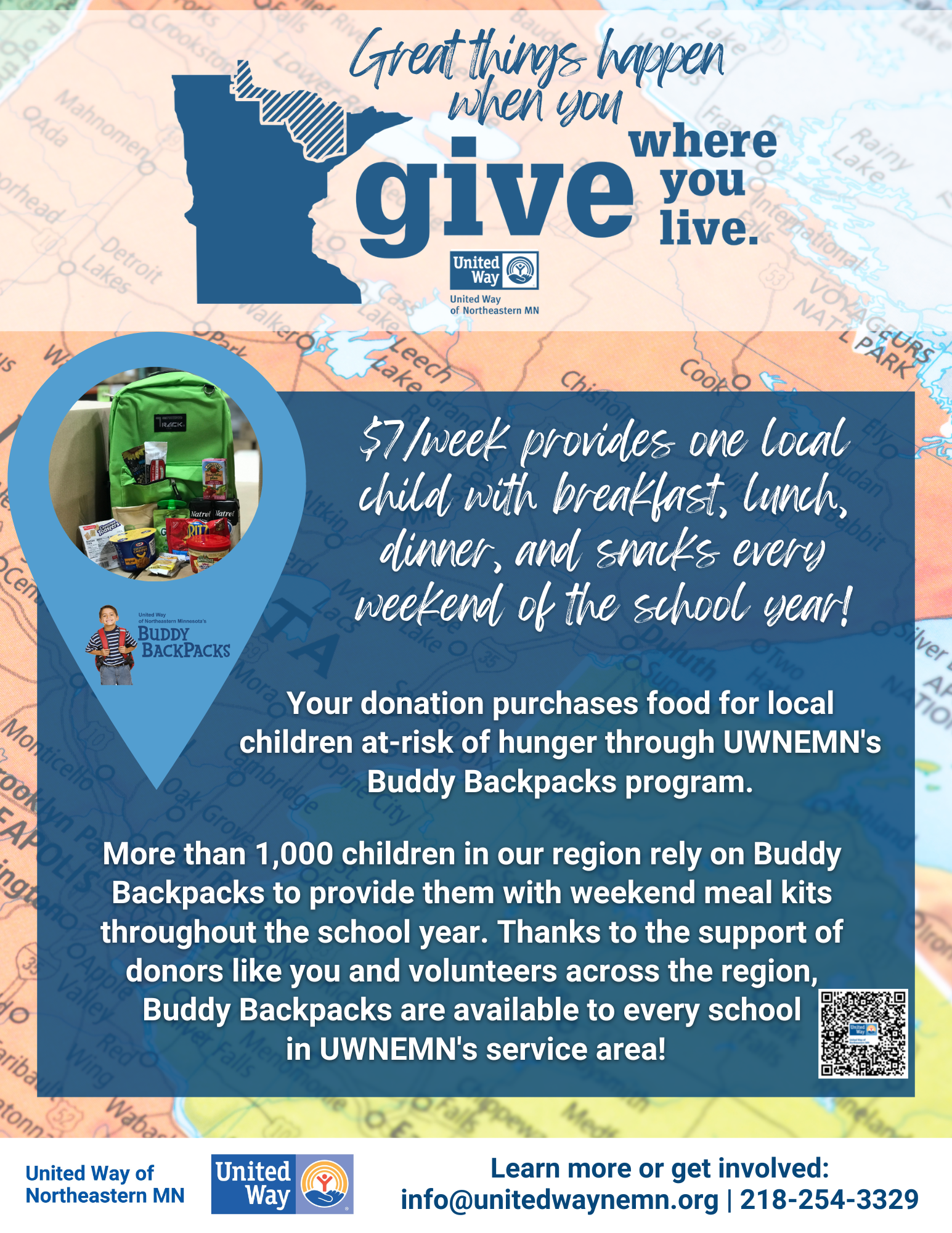 Buddy Backpacks Poster