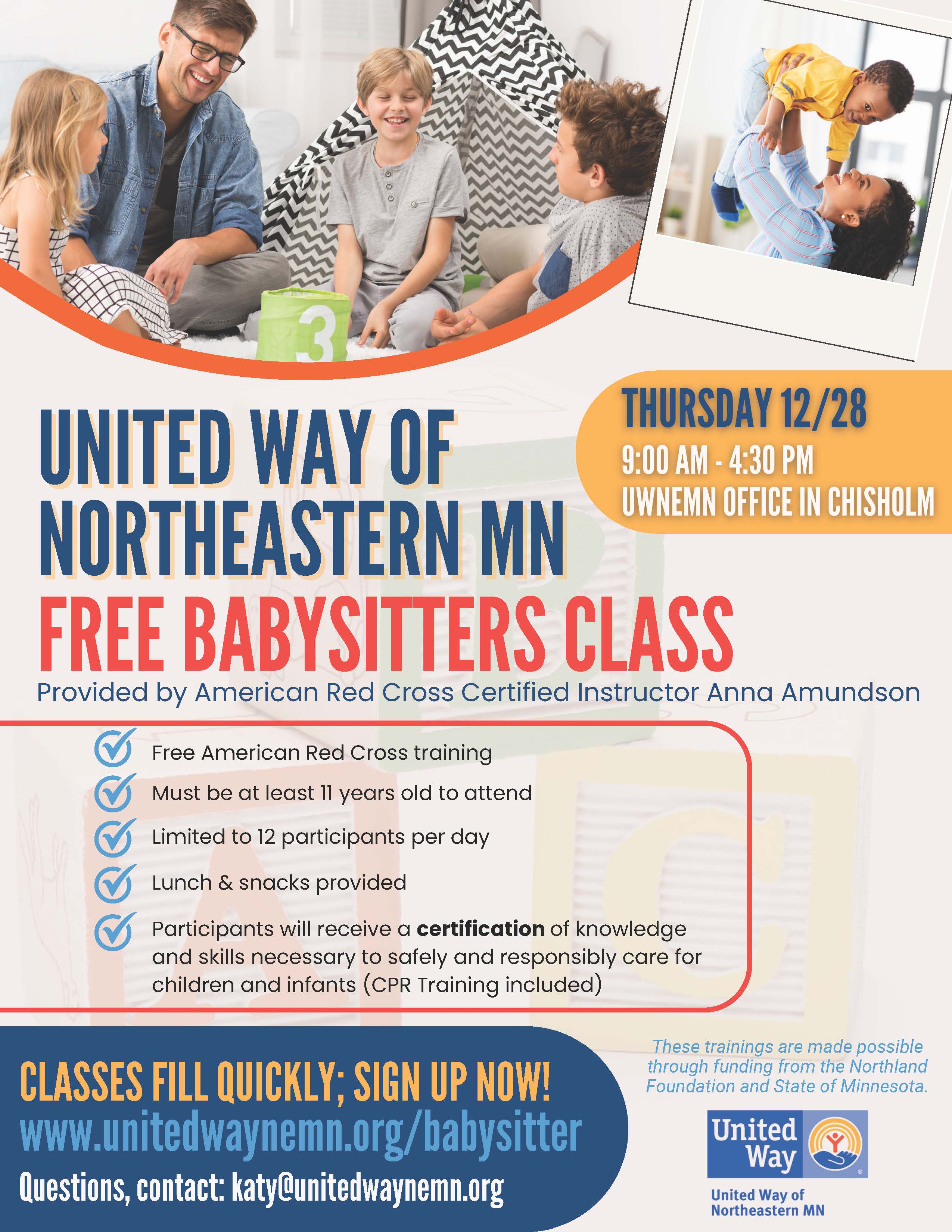Babysitter December 2023 Flyer