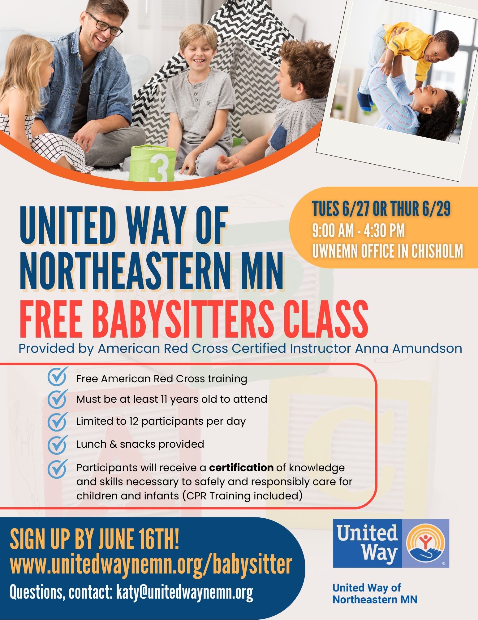 Free Babysitters Class