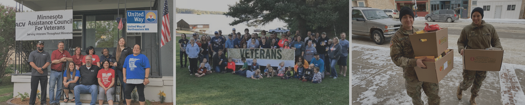 United for Veterans volunteers and local veterans