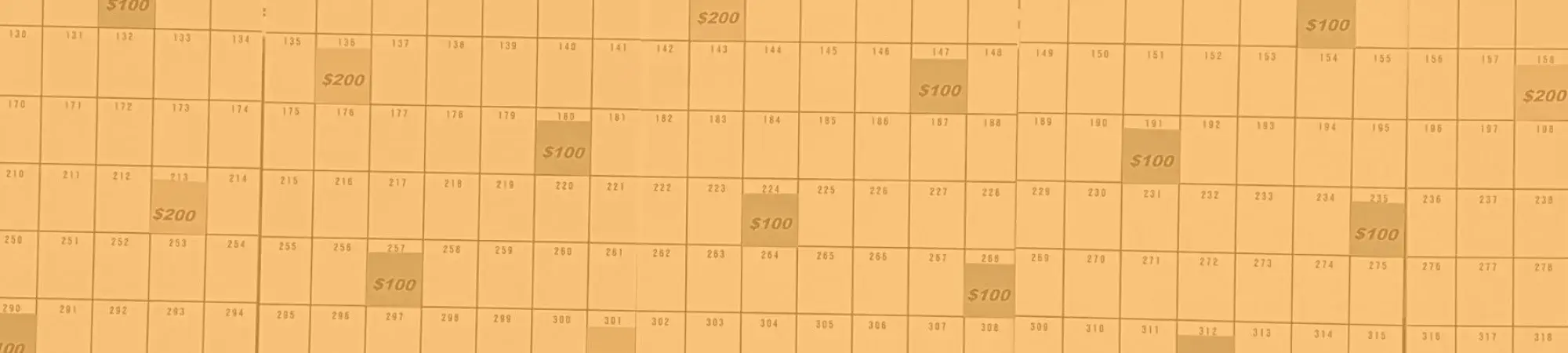 Yellow raffle board