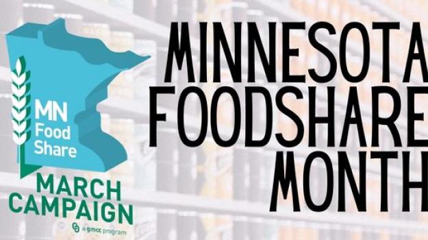 Minnesota Foodshare Month text and logo