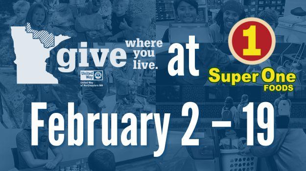 Give Where You Live at Super One February 2-19