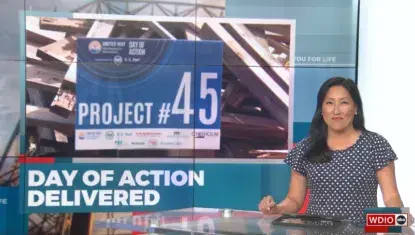 Screenshot of WDIO broadcast